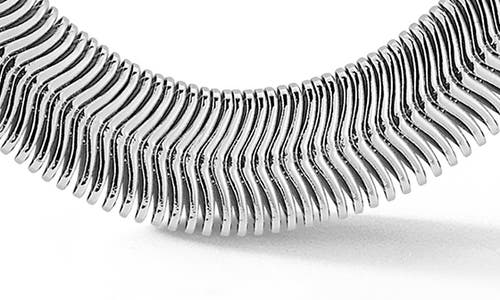 Shop Chloe & Madison Chloe And Madison 6mm Snake Chain Necklace In Silver