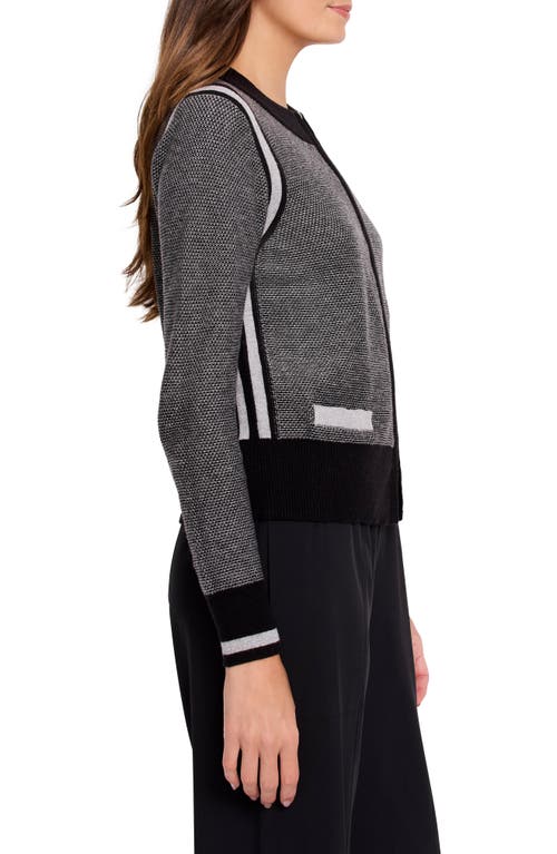 Shop Nz Active By Nic+zoe Stripe Cardigan In Black Multi