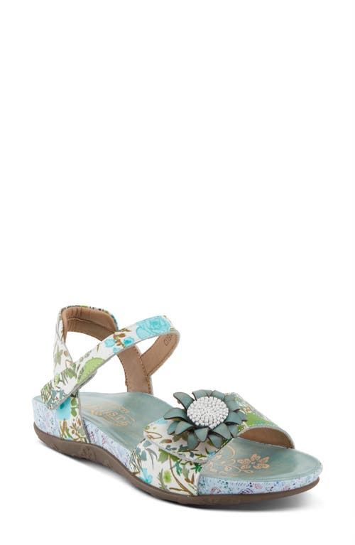 L'artiste By Spring Step Gladystee Sandal In Teal Multi