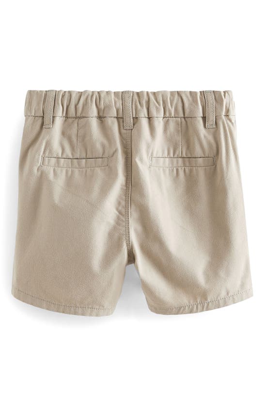 Shop Next Kids' Cotton Chino Shorts In Natural