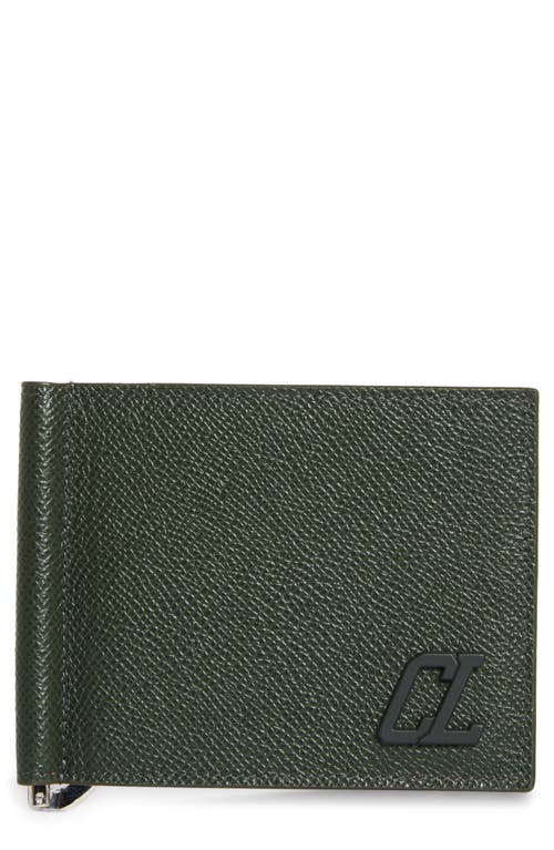 Shop Christian Louboutin Groovy Calfskin Bifold Wallet With Money Clip In Tennessee/tennessee