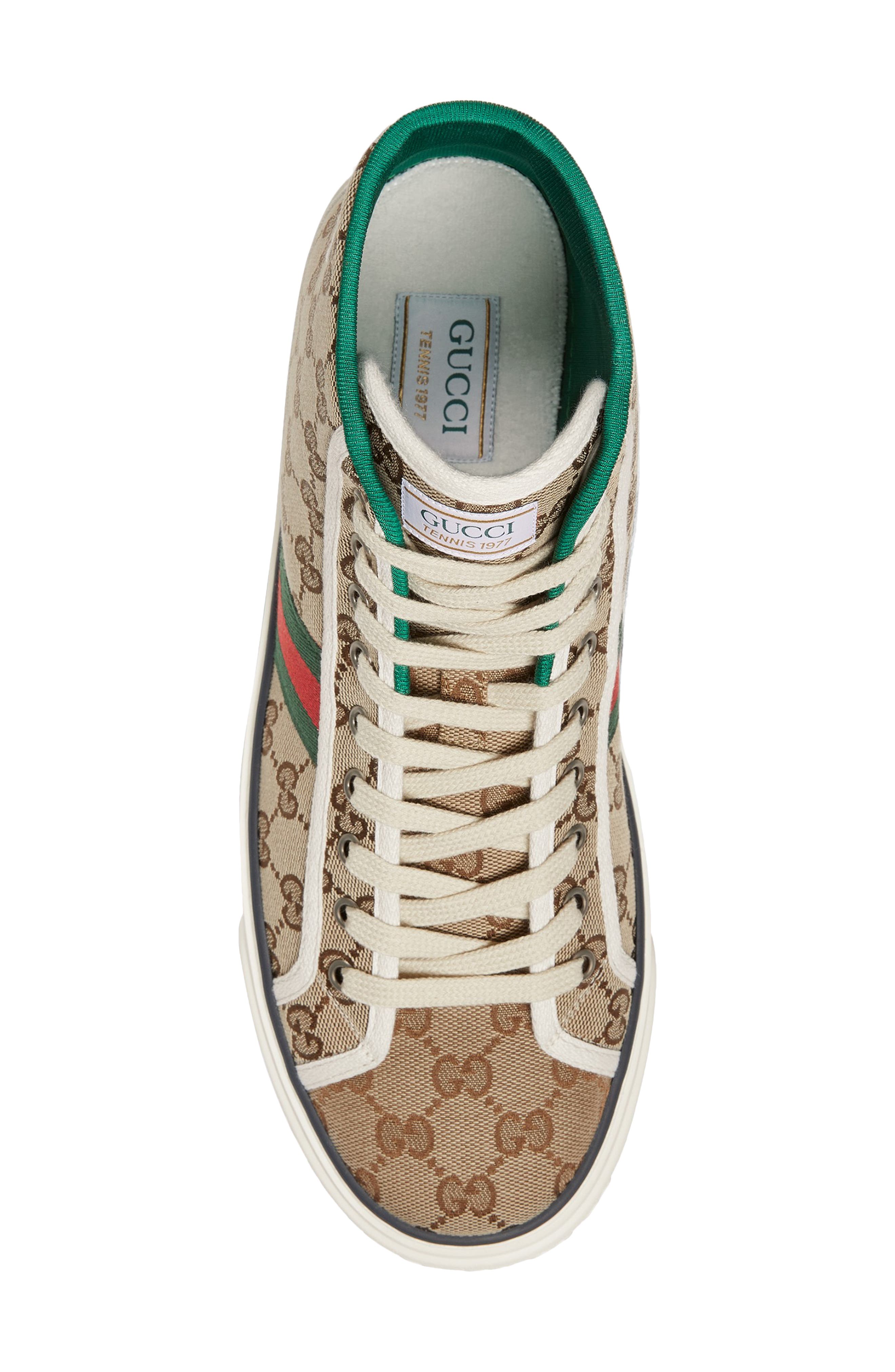 men's gucci tennis 1977 high top sneaker