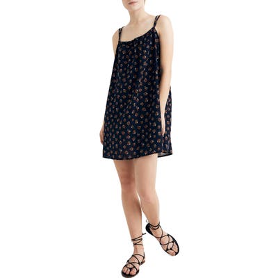 Madewell Tie-Back Cover-Up Minidress, Blue