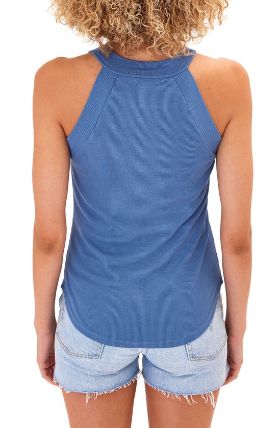 Shop Threads 4 Thought Maresia Feather Rib Tank In Larkspur