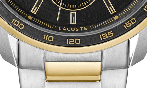 Shop Lacoste Boston Chronograph Watch, 42mm In Two Tone/black