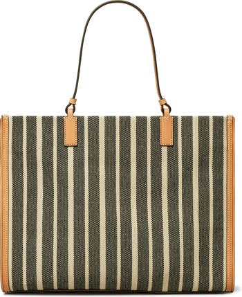 Bags, Simple Stripe Large Capacity Canvas Tote