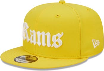 New Era Men's New Era Gold Los Angeles Rams Gothic Script 9FIFTY ...