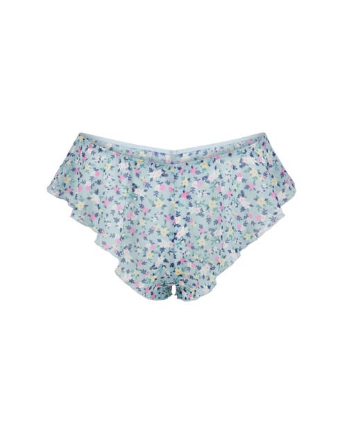 Shop Adore Me Graciela Cheeky Panties In Floral Blue