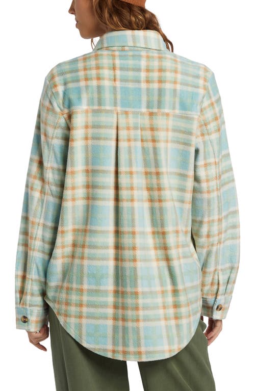 Shop Billabong Forge Fleece Shirt Jacket In Blue Haze