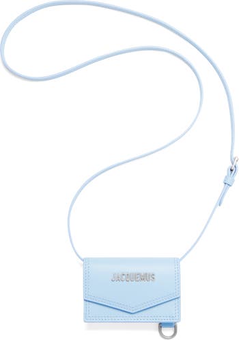 Jacquemus 'le port azur' card holder with strap