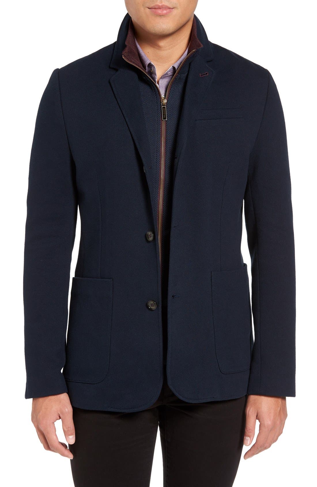 Ted Baker London Armand Blazer Style Jacket with Inset Bib Nordstrom