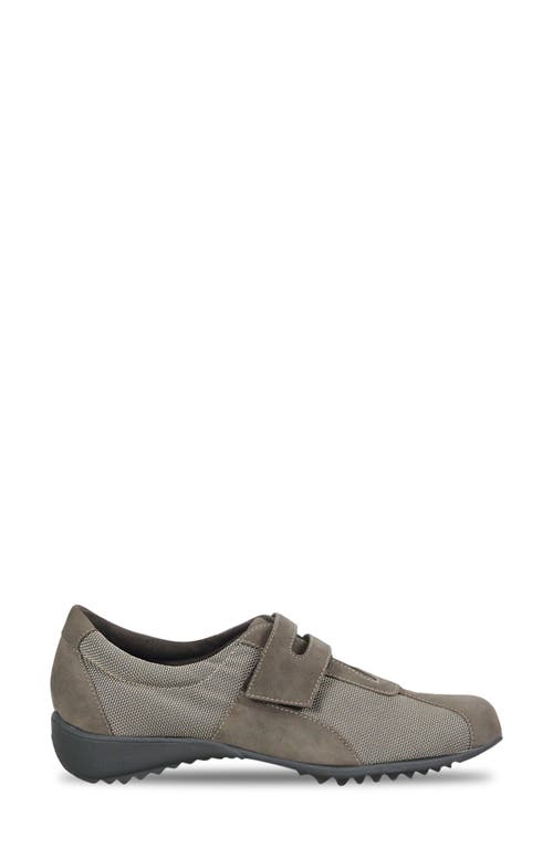 Munro Joliet Sneaker In Khaki Fabric/suede