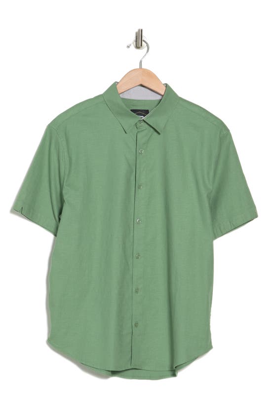 Pto Island Short Sleeve Button-up Shirt In Aloe