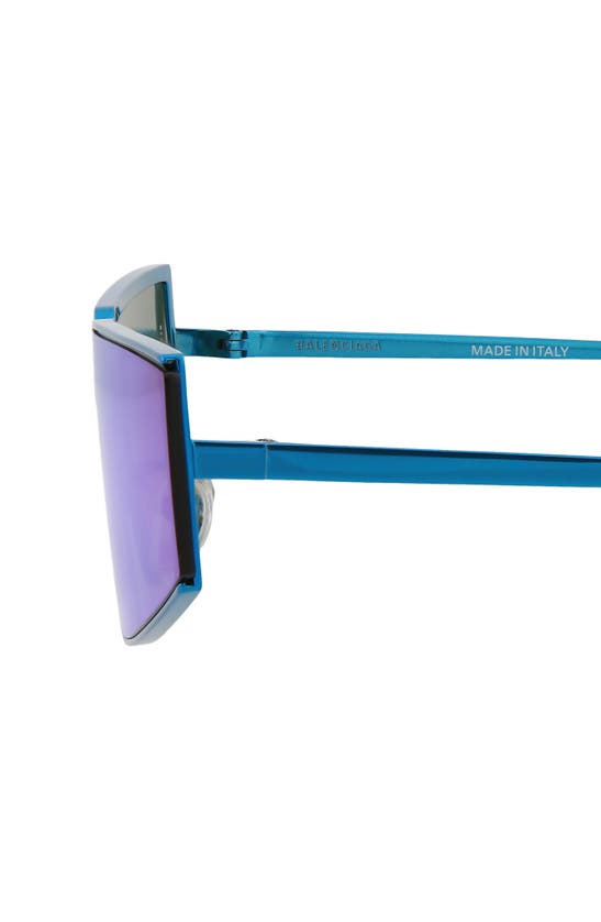 Shop Balenciaga 99mm Novelty Sunglasses In Light Blue