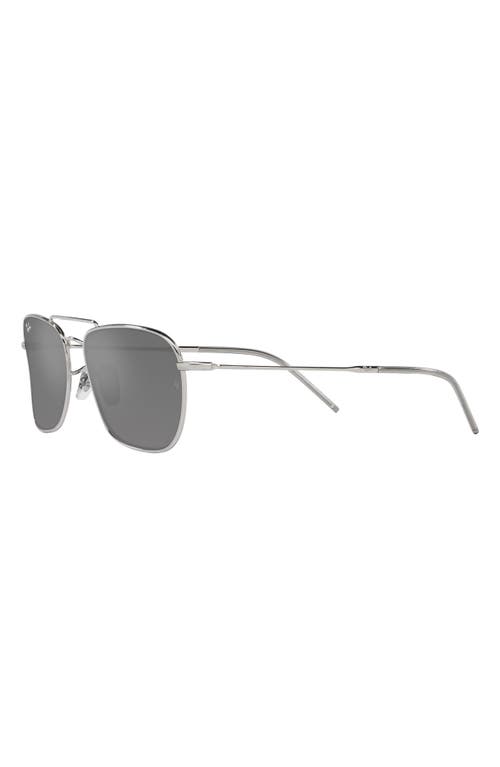 Ray-Ban Caravan Reverse 58mm Square Sunglasses in Silver at Nordstrom