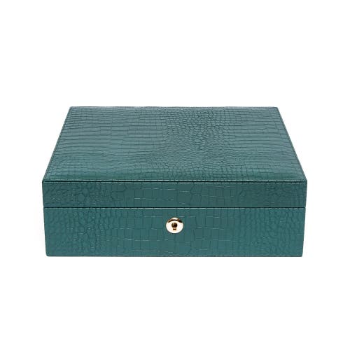 Shop Rapport London Brompton Eight Watch Box In Green