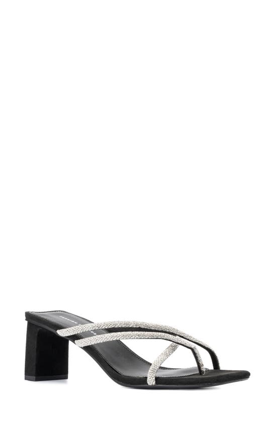 Fashion To Figure Women's Nikita Wide Width Heels Sandals In Black