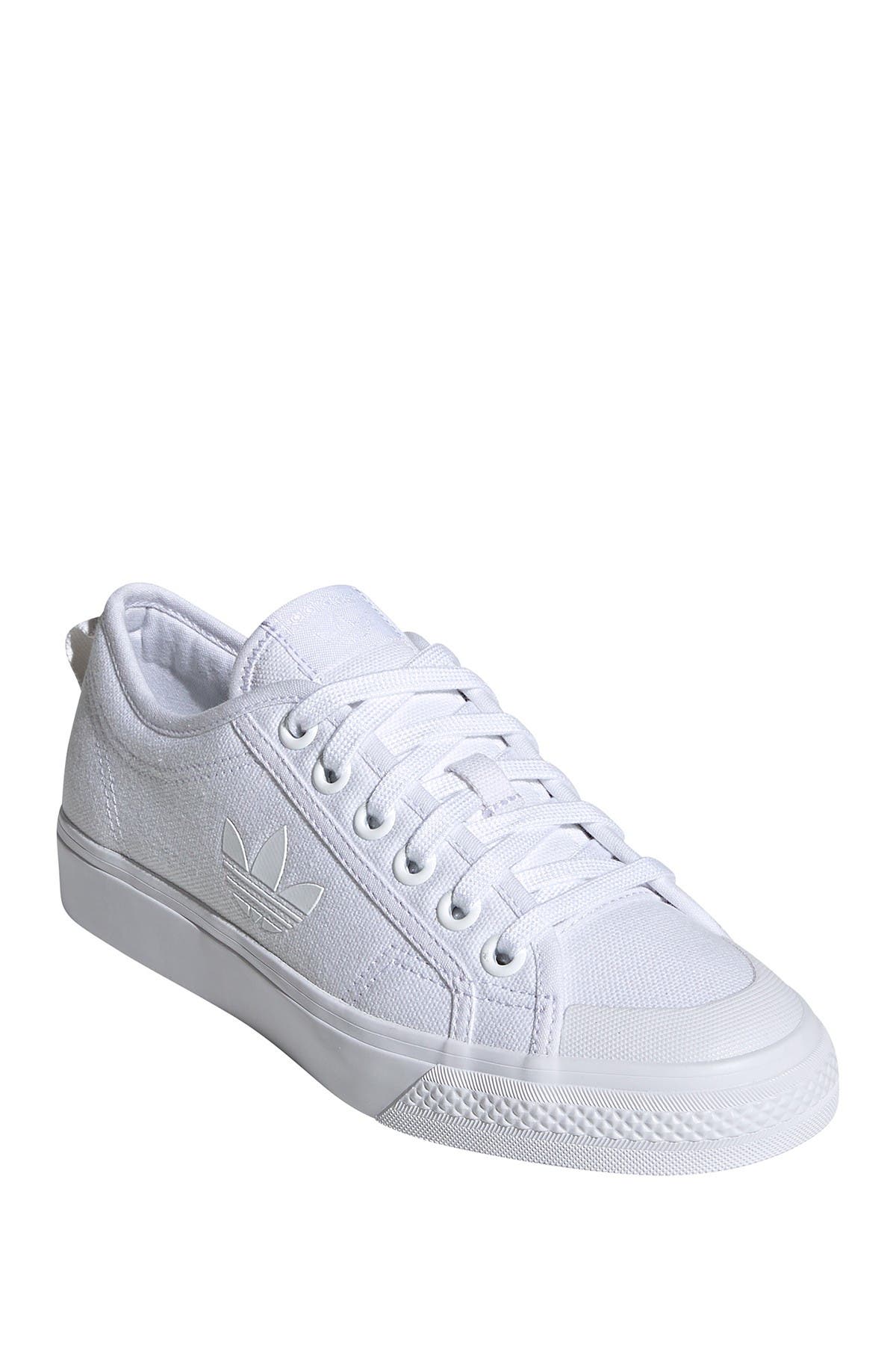 women's nizza trefoil sneakers in white