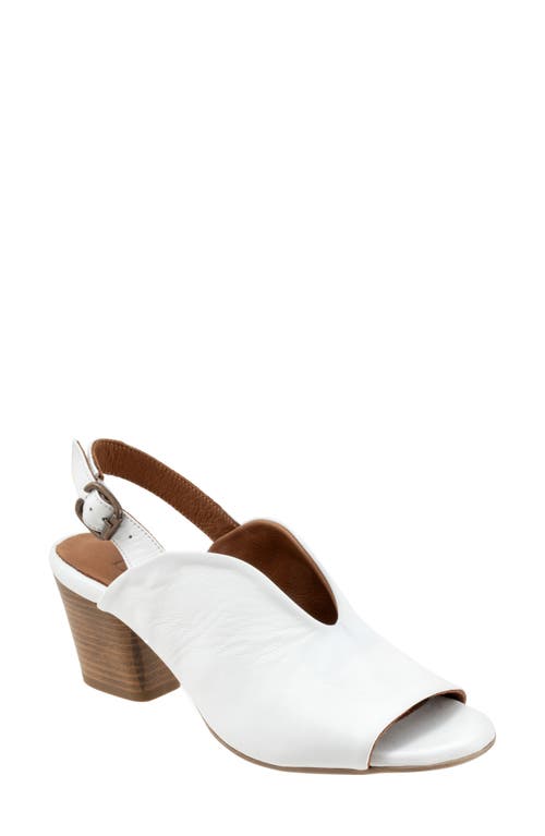 Clare Slingback Sandal in White