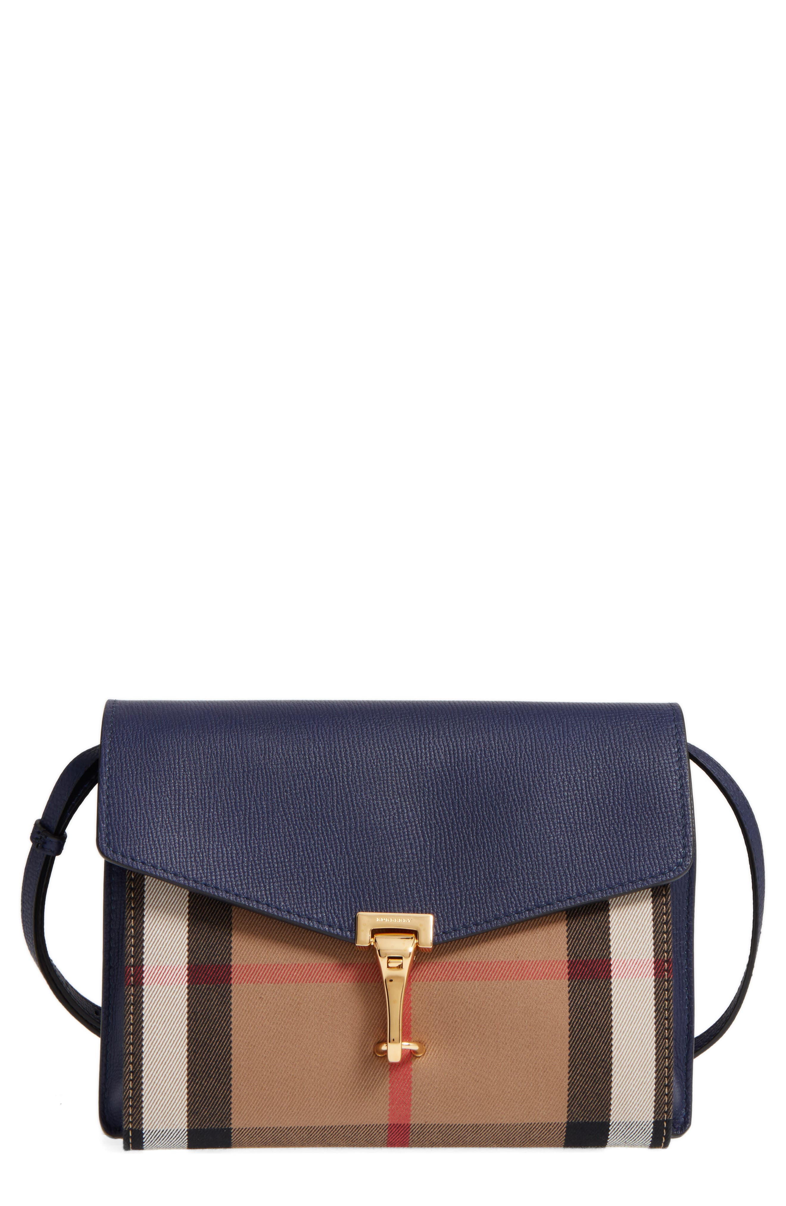 burberry small house check macken crossbody