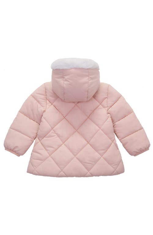 Rokka&rolla Baby Soft Lining Hooded Puffer Jacket In Snow Pink