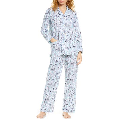 Roller Rabbit Nordic Folk Print Pajamas, Blue