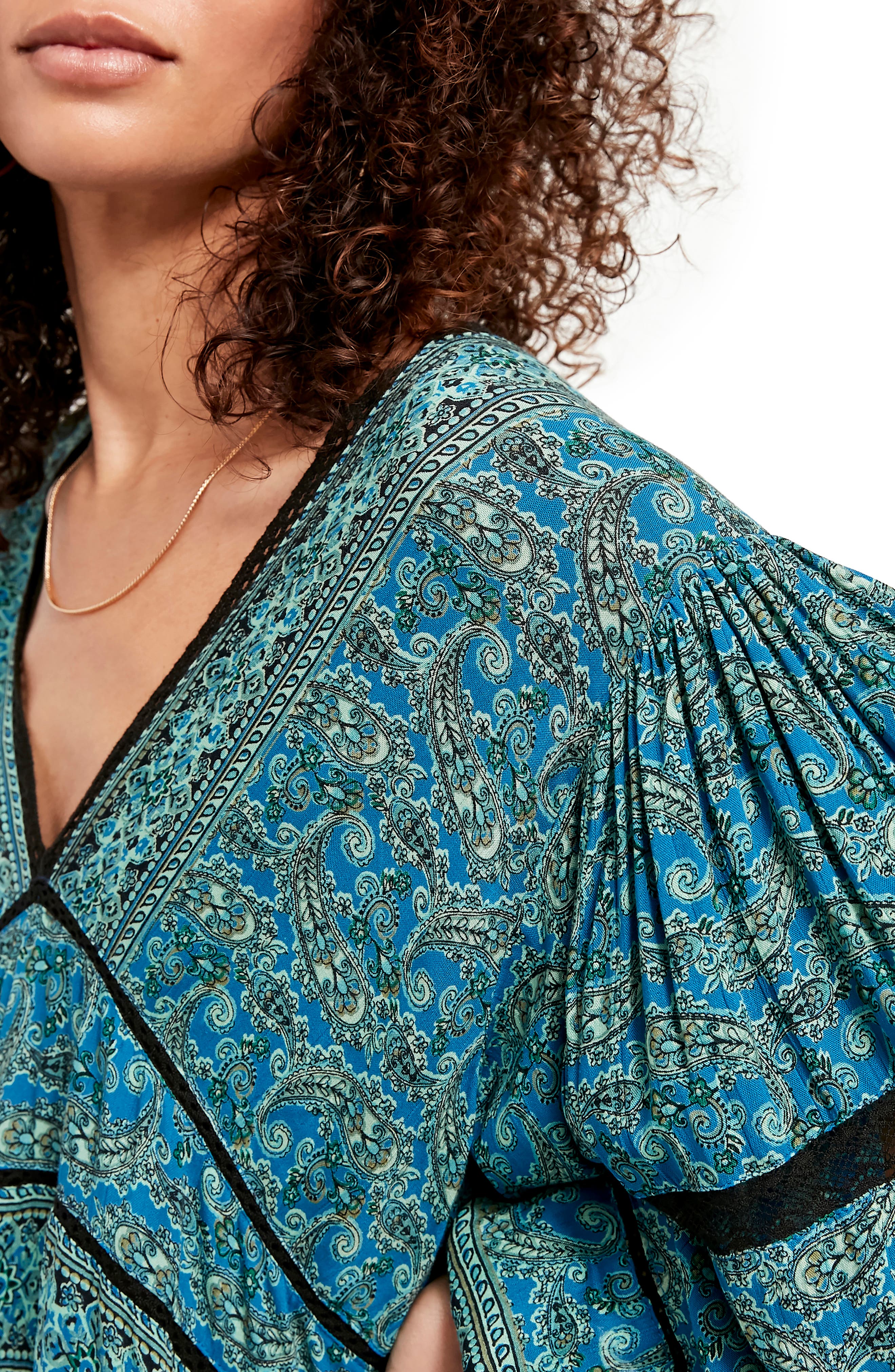 free people luna scarf print tunic