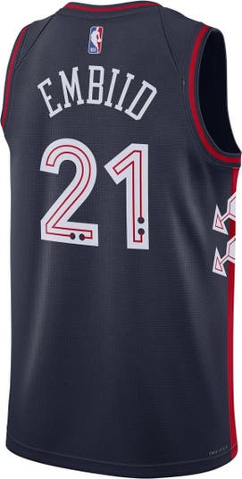 Philadelphia 76ers Nike City Edition Swingman Jersey 23 - Navy - Joel  Embiid - Unisex