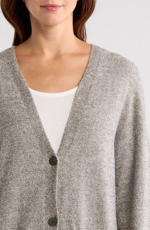 Shop Barefoot Dreams Cozychic Lite® Heather Rib Pocket Cardigan In Olive Branch/pearl