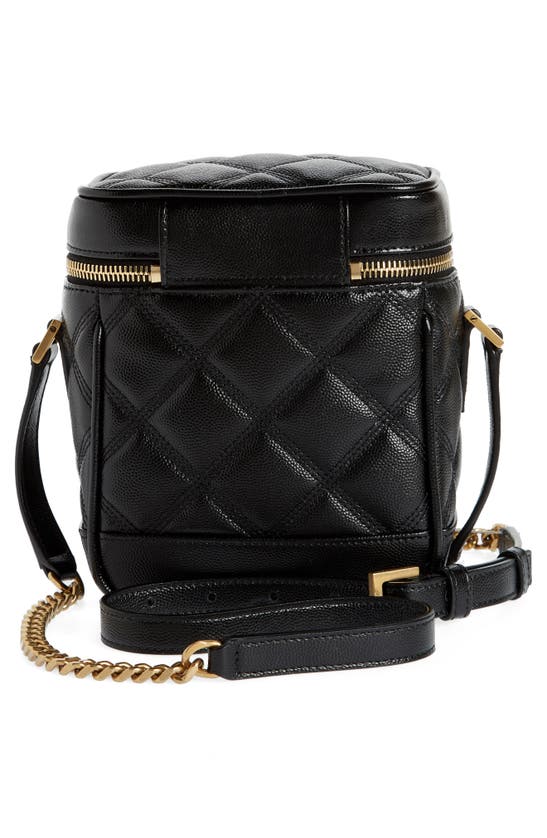Saint Laurent Le 82 Vanity Leather Shoulder Bag In Black | ModeSens