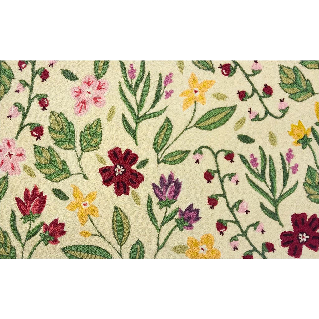 R16 Home Luna Spring Garden Doormat In Beige Multi