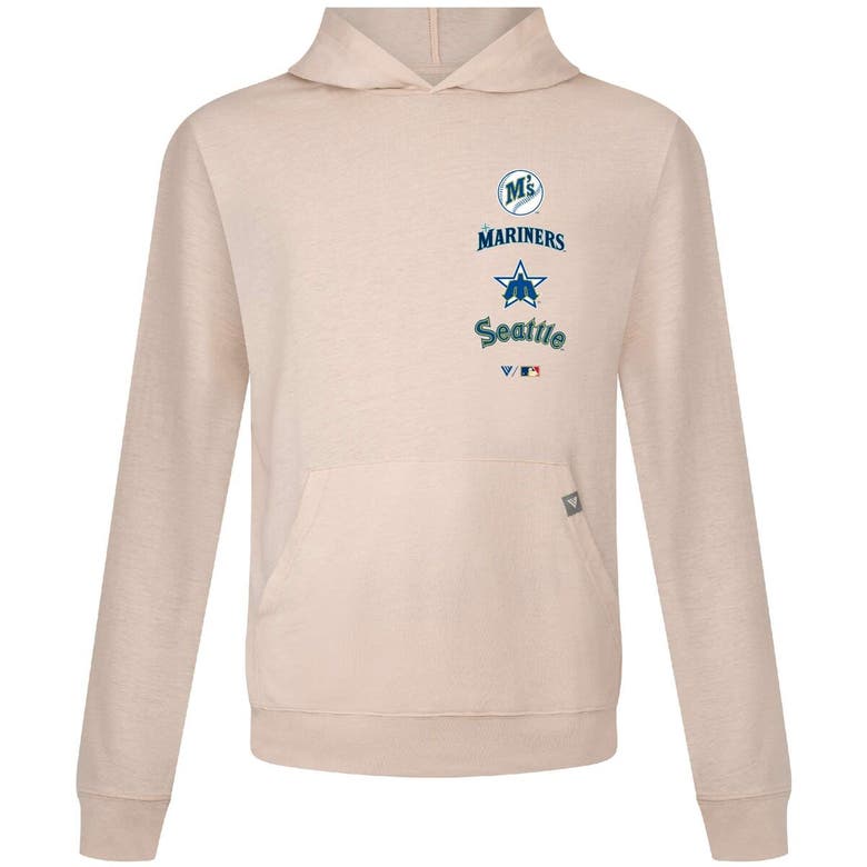 Shop Levelwear Cream Seattle Mariners Base Line Pullover Hoodie