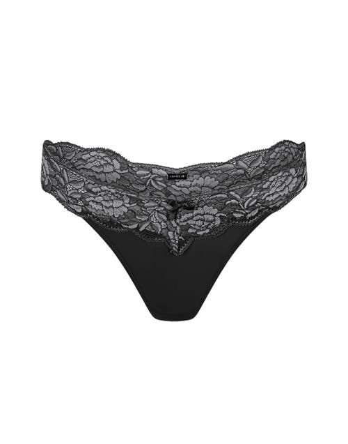 Adore Me Mavis Thong Panties In Black