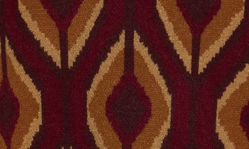 Dr2 By Daniel Rainn Intarsia Crewneck Sweater In Berry/rust
