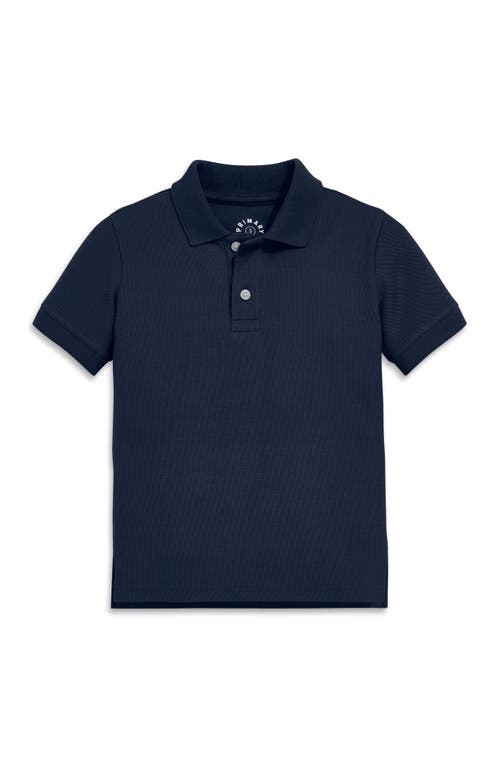 Shop Primary Short Sleeve Pique Polo In Dark Navy