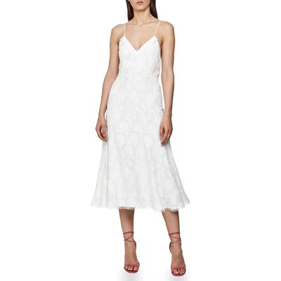 Reiss Ania Floral Jacquard Sundress, US / 6 UK - White