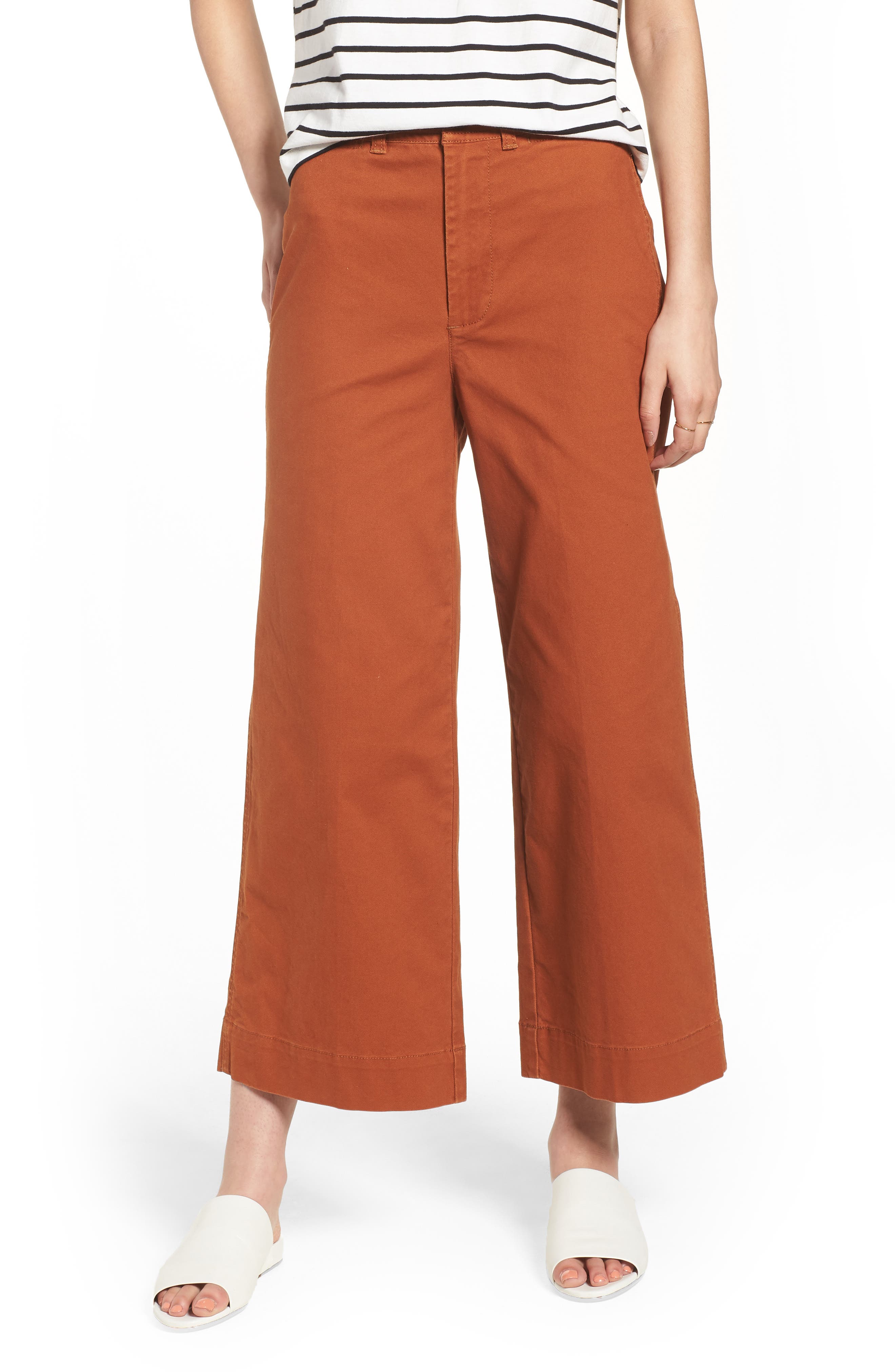 madewell high waist crop wide leg pants