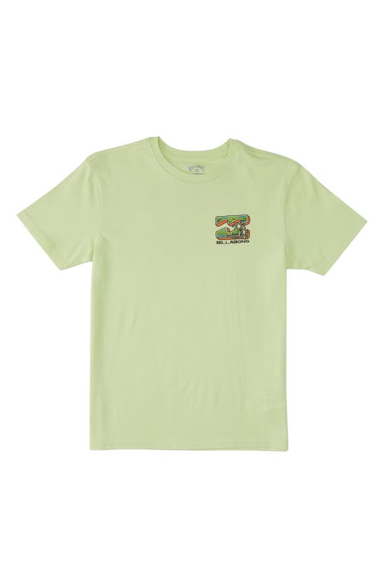 Billabong Kids' Bbtv Cotton Graphic T-shirt In Light Green