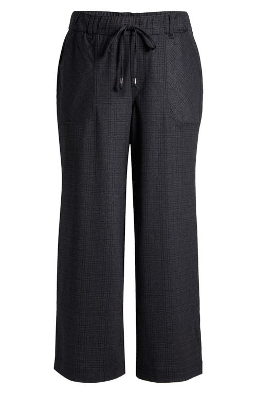Wit & Wisdom Leisure Drawstring Knit Pants In Navy Charcoal