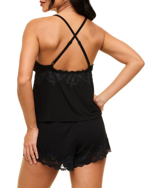 Adore Me Lora Women's Pajama Cami & Shorts Set In Black