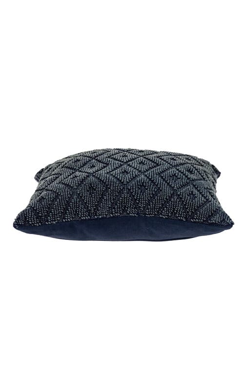 Parkland Collection Sorrel Hand-woven Accent Pillow In Navy