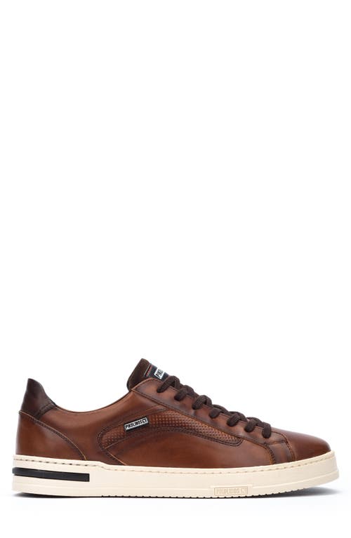 Pikolinos Xativa Basic Punched Sneaker In Cuero