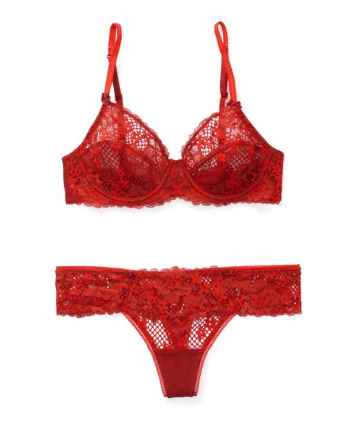 Shop Adore Me Cinthia Unlined Full Coverage Bra In Dark Red