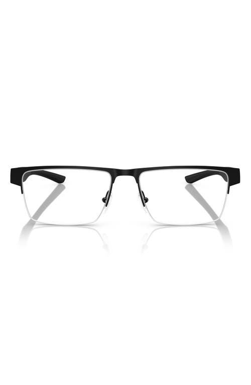 Scuderia Ferrari X 57mm Rectangular Optical Glasses In Matte Black