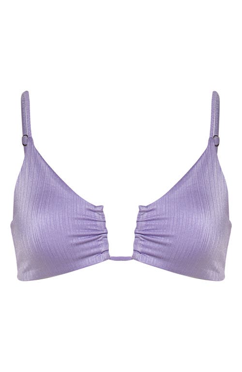 Maaji Bia Lavander Wisteria Reversible Bikini Top In Lavender