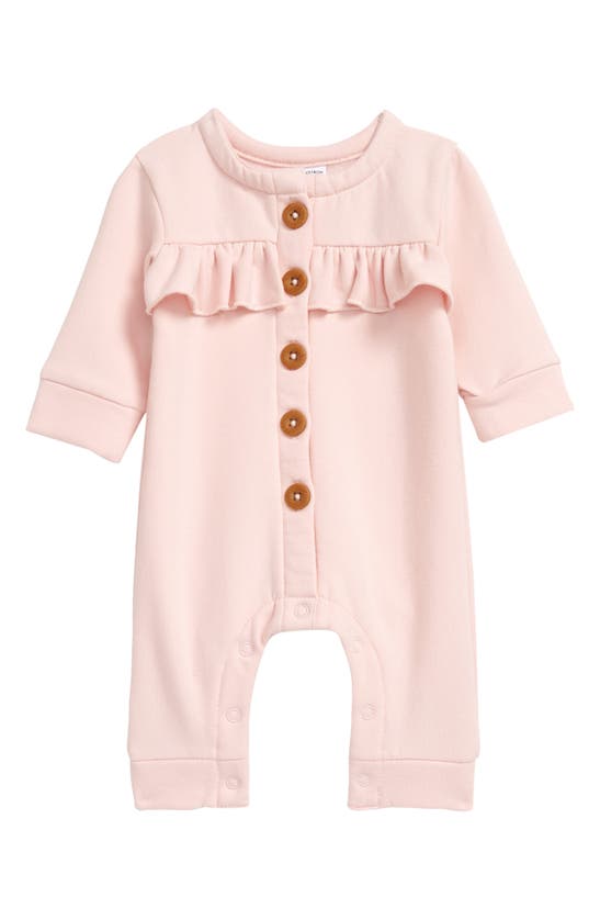 Nordstrom Kids' Cozy Ruffle Romper In Pink Lotus