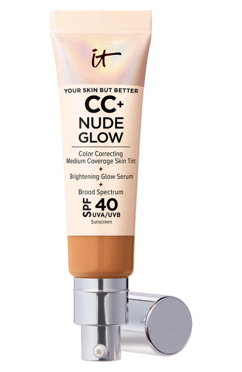 IT Cosmetics CC+ Nude Glow Lightweight Foundation + Glow Serum SPF 40 in Tan