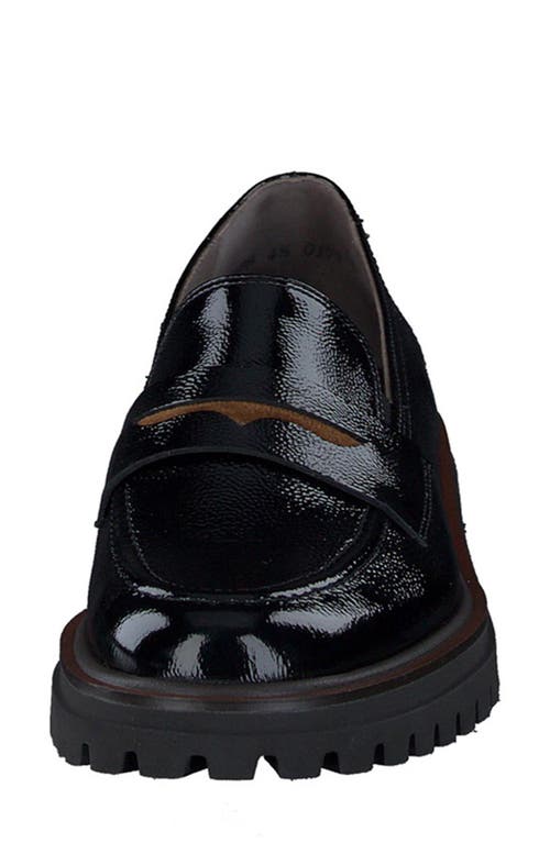 Shop Paul Green Wellesley Platform Loafer In Black Toffee Combo