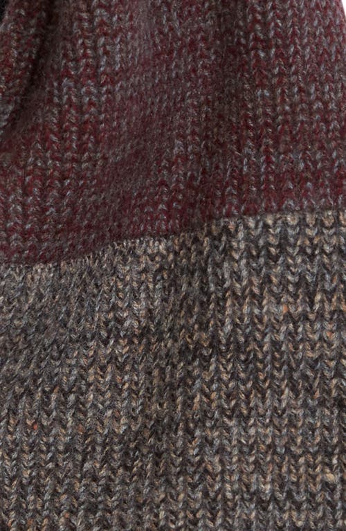 Waste Yarn Project Mimi Colorblock One Of A Kind Cashmere Scarf In Black Multi