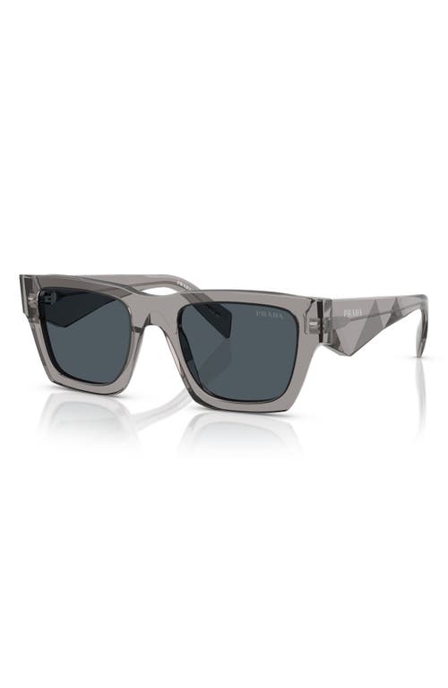 Shop Prada 50mm Pillow Sunglasses In Dark Grey